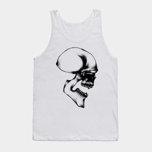 Sketch Devil Skull Tattoo Style Design Drawing Art Graphic Tank Top